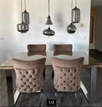 Eettafel erik kuster style, Ophalen, Eikenhout, 50 tot 100 cm, Zo goed als nieuw