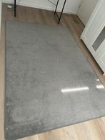 Laagpolig grijs vloerkleed met anti slip mat, Huis en Inrichting, Stoffering | Tapijten en Kleden, Grijs, Gebruikt, Rechthoekig