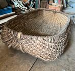 XXL Rieten gevlochteb hazelaar Mand - Rechthoekig, Ophalen, Gebruikt, Mand, Riet