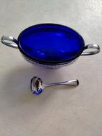 kobalt blauw glazen schaaltje, Antiek en Kunst, Antiek | Glas en Kristal, Ophalen of Verzenden