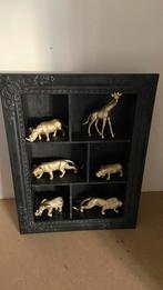 Heel mooi zwart kastje met gouden diertjes, 5 tot 15 flessen, Ophalen of Verzenden, Zo goed als nieuw, Minder dan 50 cm