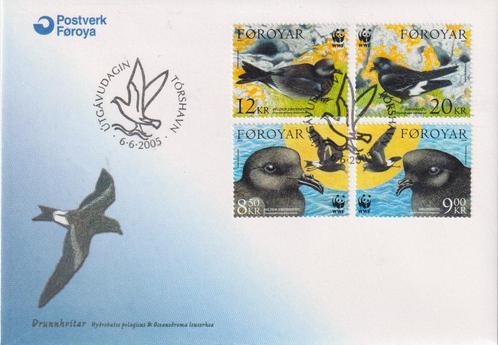Foroyar 2005 Sa027 WWF Vogels, Postzegels en Munten, Postzegels | Eerstedagenveloppen, Onbeschreven, Europa, Ophalen of Verzenden