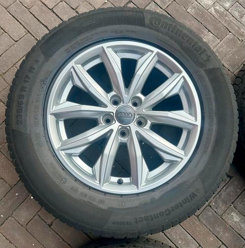 Audi velgen origineel 17 inch Continental winterbanden235/65, Auto-onderdelen, Banden en Velgen, Banden en Velgen, Winterbanden