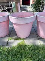 Roze bloembakken, Kunststof, Gebruikt, Minder dan 60 cm, Rond