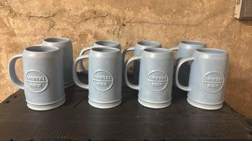 8 x bierpull aardewerk Amstel beschikbaar voor biedingen