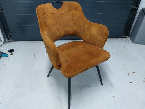 Eetkamerstoelen opknappers 4 stuks, Huis en Inrichting, Stoelen, Gebruikt, Vier, Stof, Bruin, Ophalen