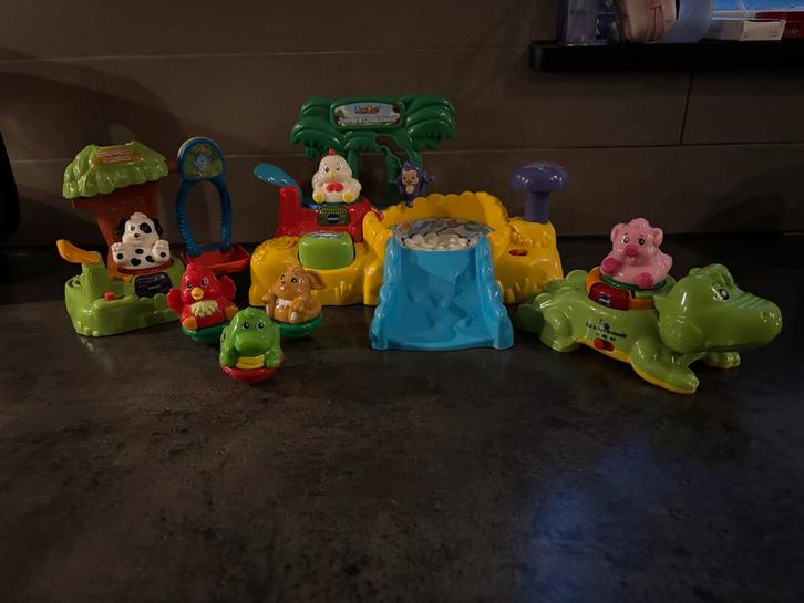 Vtech ZoomiZooz set met 6 dieren, Kinderen en Baby's, Speelgoed | Vtech, Zo goed als nieuw, Ophalen of Verzenden