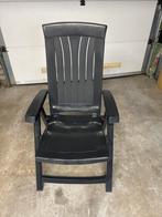 6 Jardin Tuinstoelen met Kussens - Verstelbaar & Groen, Tuin en Terras, Ophalen of Verzenden, Gebruikt, Kunststof, Verstelbaar