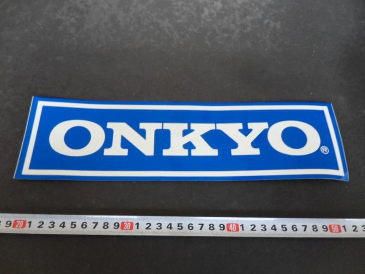 sticker ONKYO   *, Verzamelen, Stickers, Zo goed als nieuw, Ophalen