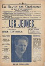 W40 bladmuziek emile van herck les jeunes   -, Gebruikt, Ophalen of Verzenden