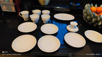 Wedgwood Edme Plain kandelaar theekoppen koffiekop schotels