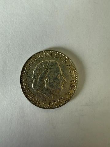 1 Gulden Zilveren Munt 1957 – Koningin Juliana beschikbaar voor biedingen