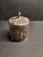 Verzilverd thee busje Douwe Egberts, Ophalen of Verzenden