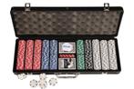 Pokerset - Aluminium Case - 500 chips - Poker - Poker set, Hobby en Vrije tijd, Gezelschapsspellen | Kaartspellen, Ophalen of Verzenden