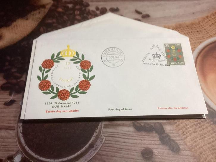 No4750 Suriname E34 anders Heb ook van Nederland jaargangen, Postzegels en Munten, Postzegels | Eerstedagenveloppen, Onbeschreven