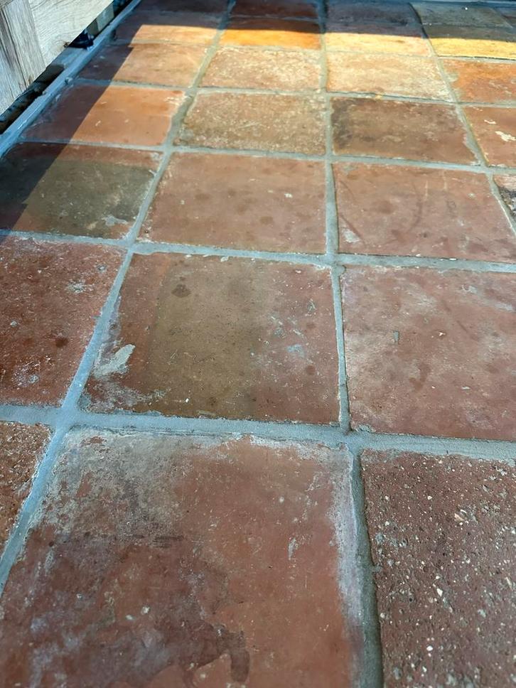 Antieke Spaanse Estrikken/Plavuizen , vloertegels, 8m2, Tuin en Terras, Tegels en Klinkers, Gebruikt, Terrastegels, Keramiek, 5 tot 10 m²