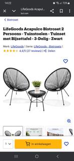 2 groene tuinstoelen, Tuin en Terras, Ophalen, Gebruikt, Kunststof