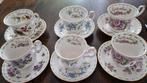 Royal Albert Flower of the month 6 kop en schotel, Antiek en Kunst, Antiek | Servies compleet, Ophalen of Verzenden