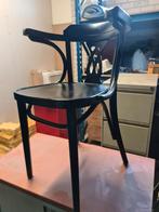 4 mooie en onbeschadige Café (Brocante) stoelen Kleur zwart., Zo goed als nieuw, Ophalen