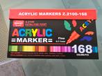 Acrylmarkers Set - 168 stuks, Ophalen of Verzenden, Nieuw, Acrylverf