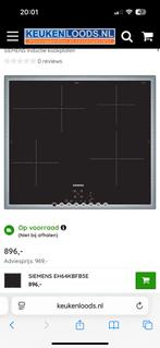 Siemens EH64KBFB5 Kookplaat - Inductie Nieuw!, Witgoed en Apparatuur, Kookplaten, Gebruikt, Inbouw, Inductie, 4 kookzones