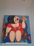 Doek van Josette Caelen - 80x80, Ophalen of Verzenden