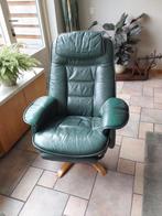 Fauteuil, Huis en Inrichting, Fauteuils, Ophalen, Gebruikt, Leer, 75 tot 100 cm