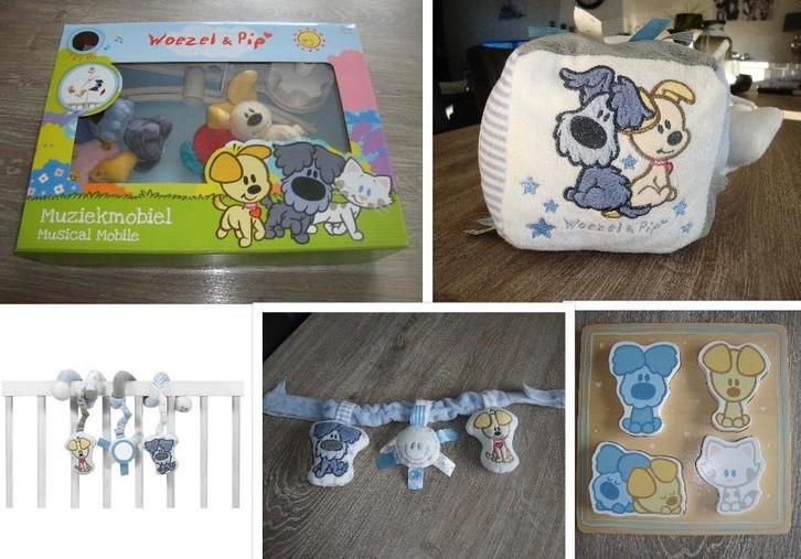 Verschillend Woezel en Pip babyspeelgoed mobiel,kubus,puzzel, Kinderen en Baby's, Speelgoed | Babyspeelgoed, Gebruikt, Overige typen