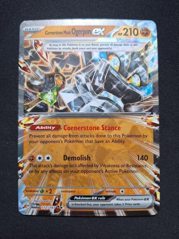 Ogerpon #112 (Twilight Masquerade), Hobby en Vrije tijd, Verzamelkaartspellen | Pokémon, Zo goed als nieuw, Losse kaart, Verzenden