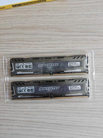Ballistix 8 GB DDR-4 2400 Mhz ram (2x4 GB) beschikbaar voor biedingen