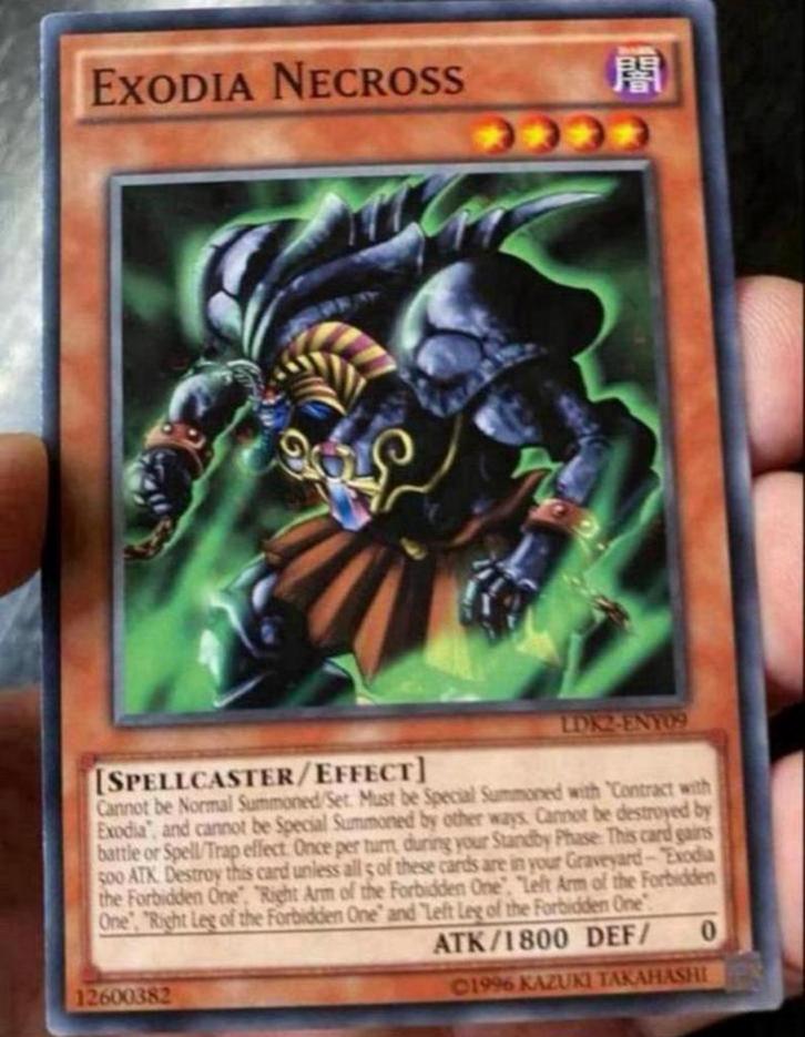 Yu-Gi-Oh! Exodia Necross LDK2 1996 !, Hobby en Vrije tijd, Verzamelkaartspellen | Yu-gi-Oh!, Zo goed als nieuw, Losse kaart, Verzenden