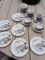 Origineel antiek Kutani thee servies sereen design, Ophalen