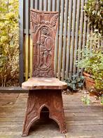 Vintage stoel, hardhout, Antiek en Kunst, Ophalen