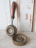 antieke bronzen hoeden makers mal, Ophalen of Verzenden