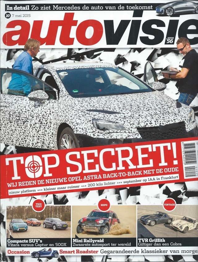Autovisie 10 2015 : Smart Roadster - TVR Griffith - Peugeot, Boeken, Auto's | Folders en Tijdschriften, Gelezen, Algemeen, Ophalen of Verzenden