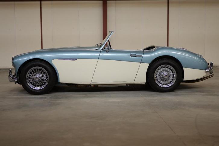 Austin Healy 100/6 BN6 1958 in concoursstaat!, Auto's, Austin, Bedrijf, Benzine, Cabriolet, Handgeschakeld, Geïmporteerd, Blauw