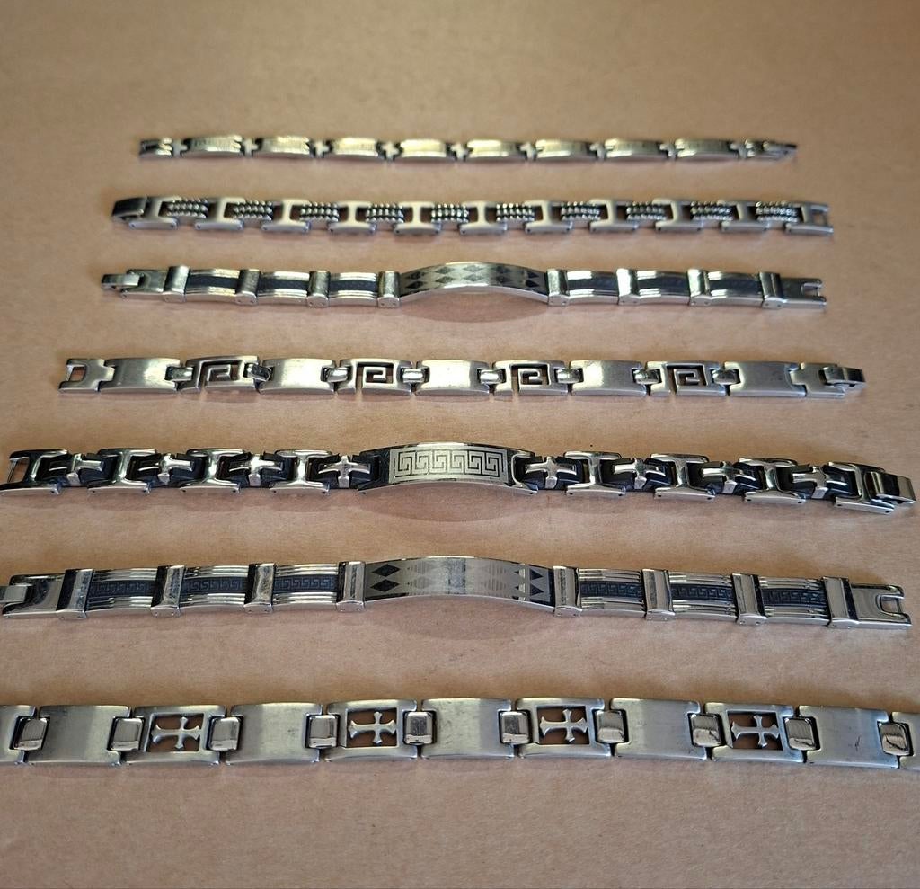 Armbandjes RVS, Ophalen of Verzenden, Gebruikt, Zilver, Overige materialen