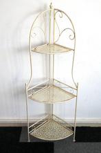 hoek etagere - inklapbaar smeedwerk - voor buiten of binnen, Huis en Inrichting, Ophalen, Gebruikt