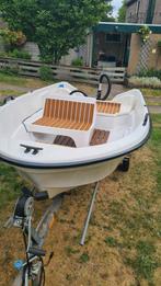 Terhi Microfun consoleboot met benzine of elektrische motor., Ophalen, Gebruikt, Motor en Techniek, Motorboot