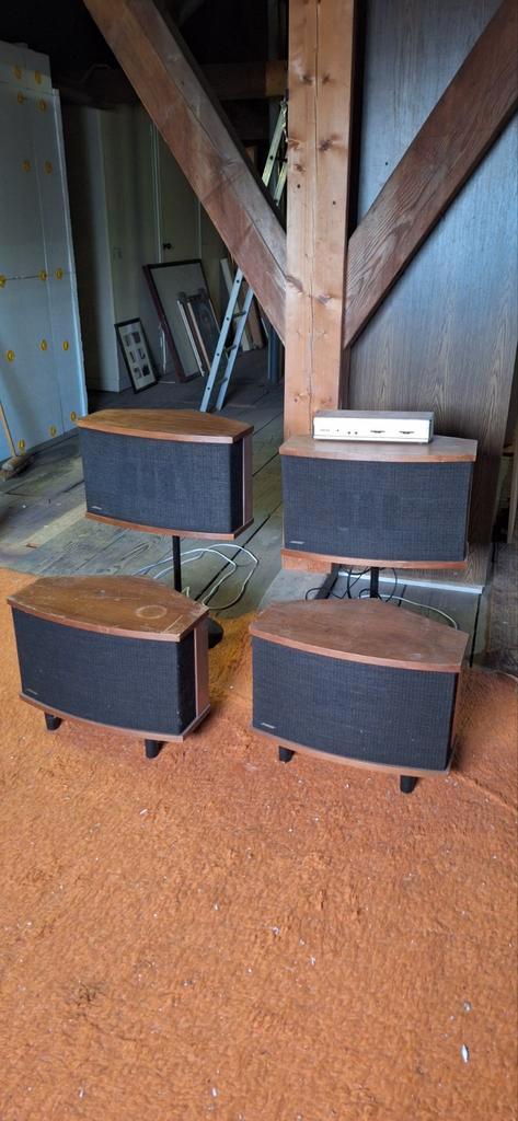 Bose 901 Serie V 5 – 4 stuks (2 paar) incl. equalizer, Audio, Tv en Foto, Luidsprekers, Gebruikt, Front, Rear of Stereo speakers