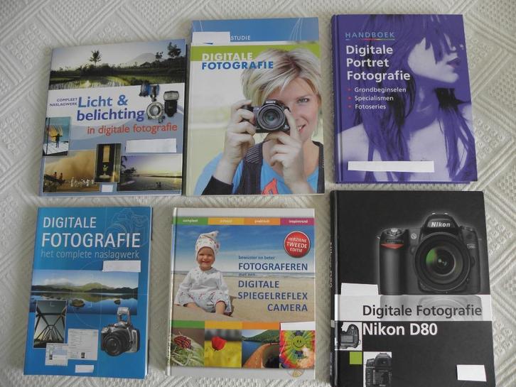 6 x Fotografie boeken Afzonderlijk totaal €65 In 1 koop € 40, Boeken, Hobby en Vrije tijd, Zo goed als nieuw, Fotograferen en Filmen