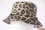 Visserhoed Buckethat Hawkins beige bruin luipaardprint 57, 56 of 57 cm (M, 7 of 7⅛ inch), Hoed, Hawkins, Nieuw