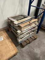 Hele degelijke houten schragen., Doe-het-zelf en Verbouw, Werkbanken, Ophalen, Gebruikt, 70 tot 120 cm, Inklapbaar