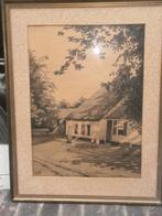 L.KORNAAT, Litho v/e BoerderijVLAARDINGEN, ??nfo gezocht, Antiek en Kunst, Kunst | Litho's en Zeefdrukken, Ophalen of Verzenden