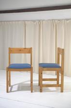 2x vintage stoel (grenen), Huis en Inrichting, Stoelen, Stof, Ophalen