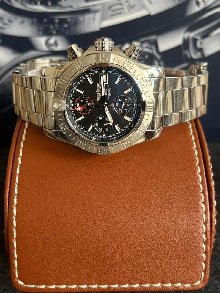Breitling Avenger 2 43mm Fullset Nieuwstaat, Sieraden, Tassen en Uiterlijk, Horloges | Heren, Zo goed als nieuw, Polshorloge, Breitling