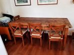 Antieke Franse Boerentafel met Laden, Ophalen