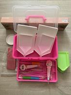 Daimond painting koffertje en sorteerdoos + afbeelding paard, Ophalen, Zo goed als nieuw, Knutselwerk