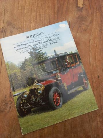 Catalogus Sotheby's. 1993. Rolls-Royce. Bentley beschikbaar voor biedingen