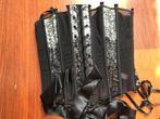 Nieuw - Argentovivo sexy corset zilver bling zwart - EU85B, Argentovivo, Ophalen of Verzenden, Zwart, Body of Korset